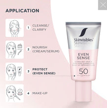 Indlæs billede til gallerivisning Skinvisible Even Sense SPF50, 50ml